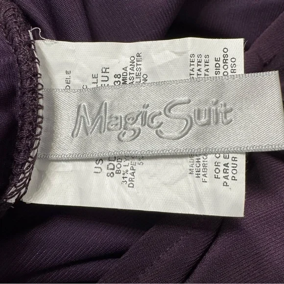 Magicsuit Purple Halter One-Piece Swimdress - Picture 14 of 15